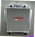 Radiator 3rowアルミニウムラジエーター+Ford Car Flathead V8 Engine 1949-1953 MTのファン 3ROW Alum...
