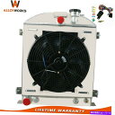 Radiator 1931-1939のさまざまなフォード車Ford V8エンジン4列ラジエーターシュラウドファンリレー For 1931-1939 Variou...