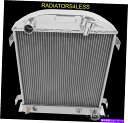 Radiator チャンピオン3列オールアルミニウムラジエーター32フォードカーシボレーエンジンチョップ3