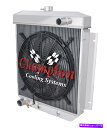 Radiator 1954-1956フォードカー3列ジャムチャンピオンラジエーターW/ 16