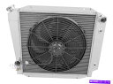 Radiator 3列RSチャンピオンラジエーター、16インチファン1966-1977フォードブロンコフォードV8変換 3 Row RS Champion Radiator, 16