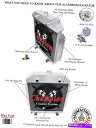 Radiator 1949-1953フォードカーフラットヘッドアルミニウム3列チャンピオンラジエーター、シュラウド&16