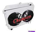 Radiator 1970 71 72 73 74 DODGE CHARGER ALUM 3 row RadiatorファンシュラウドCAコンボ 1970 71...