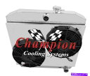 Radiator 1955 1956 1957 Chevy Bel Air Radiator、Shroud&Fan for V8 Mount3 Row Champion 1955 1956 1957 Chevy Bel Air Radiator,Shroud & Fan for V8 Mount 3 Row Champion(2)