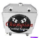 Radiator 3列RNチャンピオンラジエーター、16インチファン、シュラウド-1949-1953フォードカーフラットヘッド構成 3 Row RN Champ...