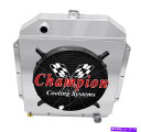 Radiator 4 row原子チャンピオンラジエーター、16インチファン、1949年から1953年のフォードカーシボレーエング 4 Row Atom Cham...