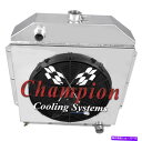 Radiator 4列のSRチャンピオンラジエーター、16インチファン、1949年から1953年のフォードカーシボレーエング 4 Row SR Champion...