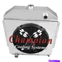 Radiator 3列のSRチャンピオンラジエーター、16インチファン、1949年から1953年のフォードカーフォードV8 Engのシュラウド 3 Row SR...