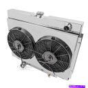 Radiator 67-70フォード車のためのチャンピオン2列アルミニウムラジエーターマーキュリークーガー +ファンシュラウド Champion 2 Row A...