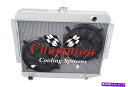Us Custom Parts Shop USDM㤨Radiator 3BC饸W/ 2 12ե1969 Dodge Charger Daytona Big Block V8 Eng 3 Row BC Radiator W/ 2 12
