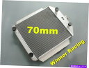 Radiator フォードカーの70mmアルミニウムラジエーターV8エンジンM/T 1949-1953 49 50 51 52 70mm aluminum ra...