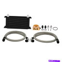 Radiator ミシモトユニバーサル19 rowthermostaticオイルクーラーキット-black -mmoc -ultbk Mishimoto Uni...