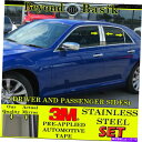 クロームカバー 2011-2018 2019 2020 2021 Chrysler 300ステンレス鋼6pc柱ポストカバー For 2011-2018 2019...