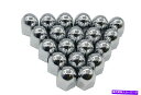 クロームカバー クロムラグナットカバー1.5 "20の弾丸スタイルのスチールパックを押してください Chrome Lug Nut Covers 1.5" Push On Bullet Style Steel Pack of 20