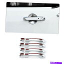 クロームカバー クロムABSフロント&リア8PCSドアハンドルカバージープレネゲード2015-2017のトリム Chrome ABS Front & Rear 8PCS Door Handle Covers Trim For Jeep Renegade 2015-2017