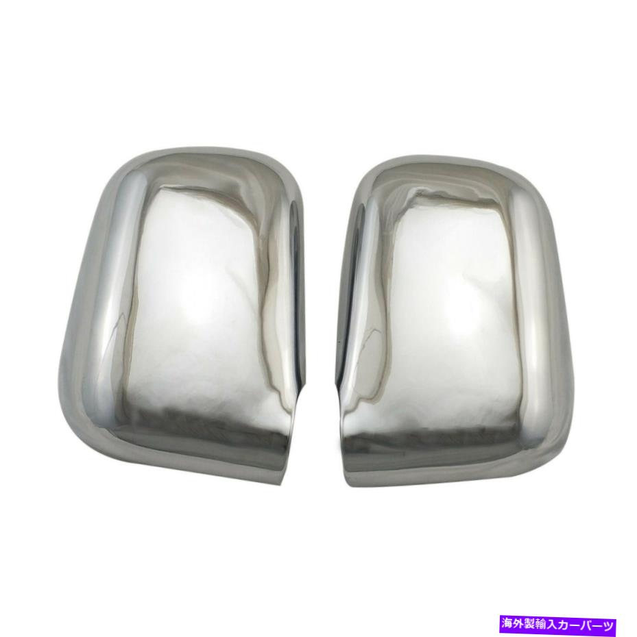 クロームカバー 1992年から2001年のクロムサイドミラーカバートリムホンダCRVデコレーショントリムセット2p Chrome Side Mirror Cover Trim for 1992-2001 Honda CRV Decoration Trims Set 2P(2)