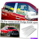 クロームカバー 4PCS Chrome Pillar投稿Dodge Ram 2009-2018 Crew Cab / Quad Cabのデカールトリム 4pcs...