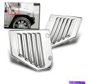 クロームカバー 2003-2009 Hommer H2 SUT SUV Chrome Front Side Vent Covers Hood Bezel Overlayセット 2003-2009 HUMMER H2 SUT SUV CHROME FRONT SIDE VENT COVERS HOOD BEZEL OVERLAY SET