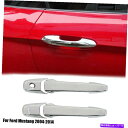 クロームカバー 2PCS外装ドアハンドルカバーフォードマスタングのためのトリム装飾シェル2004-14クロム 2pcs Exterior Door Handle Cover Trim Decor Shell For Ford Mustang 2004-14 Chrome