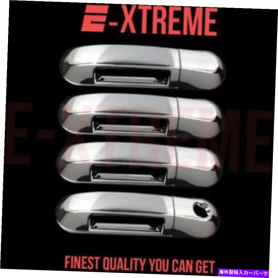 クロームカバー Ford Explorer 02-10 Chrome4ドアハンドルカバー付き乗客の鍵穴 FOR FORD EXPLORER 02-10 CHROME 4 DOORS HANDLES COVERS W/OUT PASSENGER KEYHOLE