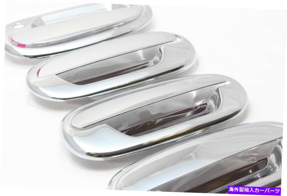 クロームカバー 1997-2003フォードF-150ステンレススチールクロムドアハンドルカバー 1997-2003 Ford F-150 Stainless Steel Chrome Door Handle Cover(2)