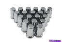 クロームカバー 33mmラグナットカバークロムプッシュオンスタイルプラスチックフランジ付きサイロスタイル20パック 33mm Lug Nut Covers Chrome Push On Style Plastic Flanged Silo Style 20 Pack
