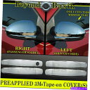 クロームカバー 2011-2015 Chevy Cruze Chromeドアハンドル +ミラーカバーオーバーレイTRIMS W/O SMK 2011-2015 CHEVY CRUZE Chrome Door Handle + Mirror COVERS Overlays Trims W/O SmK(2)