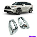 クロームカバー クロムバックミラーの装飾カバーフィットトヨタハイランダー2020-2022/ rav4 2019-22 Chrome Rearview Mirror Decor Cover Fit Toyota Highlander 2020-2022/ RAV4 2019-22(2)