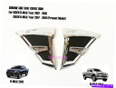 クロームカバー クロムサイドベントインジケータードアトリムカバーイソズD-MaxピックアップUTE 2012-2019 Chrome Side Vent Indicator Door Trim Cover for Isuzu D-Max Pickup UTE 2012-2019