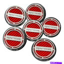 エンジンカバー Ford F-150 11-14 ACC CHROME RED CARBON FIBERキャップカバーセットWラプターロゴ For Ford F...