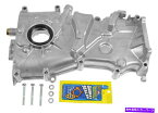 エンジンカバー 93-01日産アルティマ2.4Lのオイルポンプ付きアルミニウムタイミングチェーンカバー Aluminum Timing Chain Cover w/Oil Pump For 93-01 Nissan Altima 2.4L