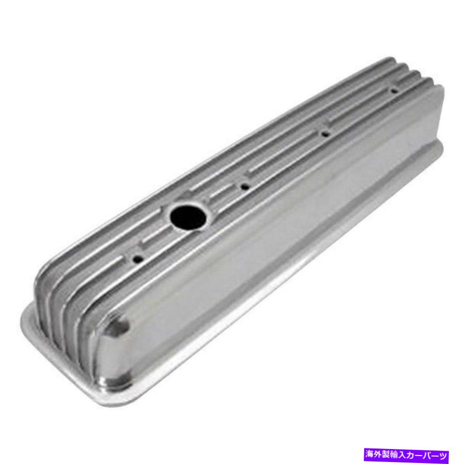 エンジンカバー ノスタルジックフィンのアルミニウムバッフルバルブカバーシボレースモールブロックGen I Nostalgic Finned Aluminum Baffled Valve Cover Chevy Small Block Gen I