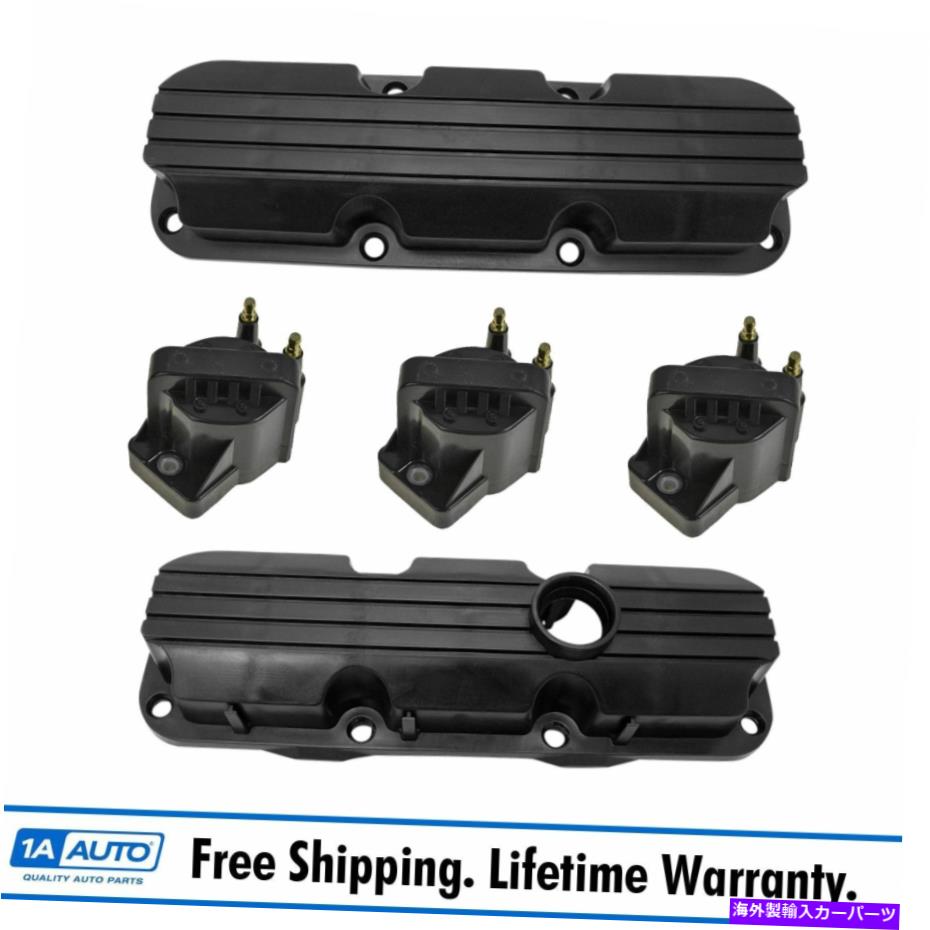 エンジンカバー シボレーポンティアックオールズビュイックのためのエンジンバルブカバーガスケットとイグニッションコイルキット Engine Valve Cover Gaskets & Ignition Coil Kit for Chevy Pontiac Olds Buick New