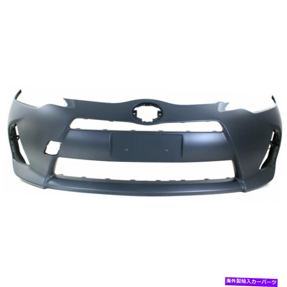 エンジンカバー トヨタプリウスCバンパーカバー2012 2013 2014 FRONT | 1000392にプライミングされています For Toyota Prius C Bumper Cover 2012 2013 2014 Front | Primed TO1000392