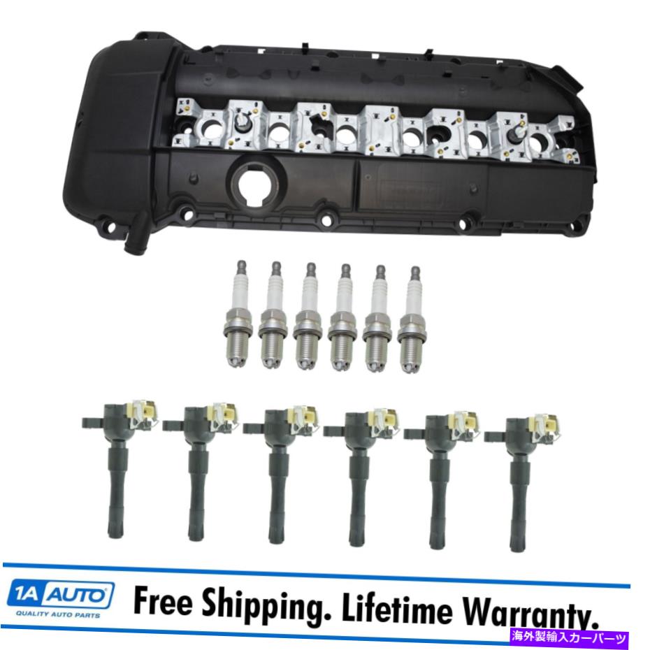 エンジンカバー ガスケットイグニッションコイルとプラグ付きエンジンバルブカバーBMW用の13ピースキット Engine Valve Cover W/ Gasket Ignition Coils & Plugs 13 Piece Kit for BMW