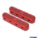 エンジンカバー ホリーエンジンバルブカバーセット241-174;赤 Holley Engine Valve Cover Set 241-174; Red
