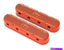 エンジンカバー Holley 241-173 2-PC LS VINTAGEシリーズバルブカバー - 工場オレンジ機械加工... Holley 241-173 ...