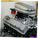エンジンカバー SB Chevy 15 Deep Fin ACエンジンドレスアップキットバルブカバーPCV BROISERS V8 327 SB Chevy 15 Deep Fin AC Engine Dress Up Kit Valve Covers PCV Breathers v8 327(2)
