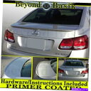 クロームカバー 2006-10 2011 Lexus GS300 GS350 GS430 450H 460ファクトリースタイルスポイラーウィングプライマー 20...