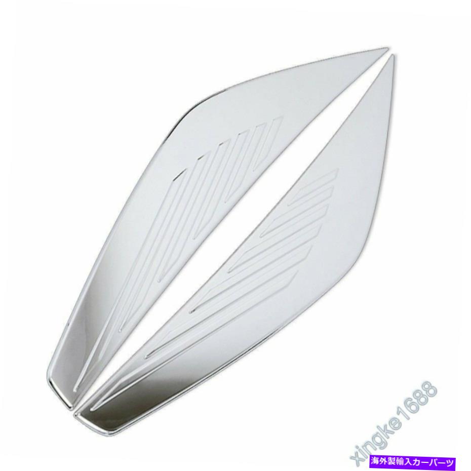 クロームカバー フィットフォードエスケープクガGクロムフロントヘッドライトランプまぶたカバートリム2017-18 Fit Ford Escape Kuga G Chrome Front Head Light Lamp Eyelids Cover Trim 2017-18(2)