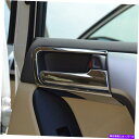 クロームカバー トヨタプラドJ150 2014-2020のインテリアドアハンドルボウルカバープロテクタートリム Interior Door Handle Bowl Cover Protector Trim For Toyota Prado J150 2014-2020