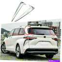 クロームカバー トヨタシエナ21 2022 ABSクロームリアウィンドウトライアングルサイドストリップカバートリム用 For Toyota Sienna 21 2022 ABS Chrome Rear Window Triangle Side Strip Cover Trim(2)