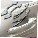 クロームカバー グロスクロムシルバードアハンドルハーフカバーは17-20 W213 E300に適合します Gloss Chrome Silver Door Ha...