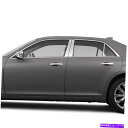 クロームカバー Chrome Pillar Postカバー2011-2019 Chrysler 300 6ピース Chrome Pillar Post Cove...