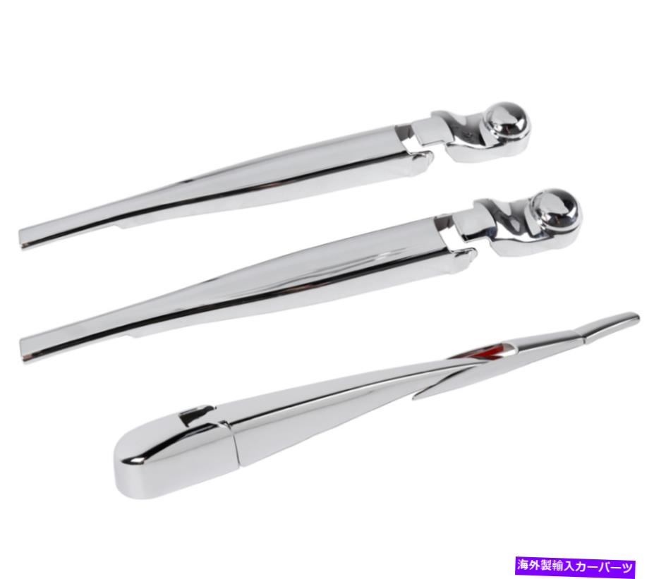クロームカバー 18-2020 Jeep Wrangler JLフロント＆リアフロントガラスワイパーブレードトリムカバー..