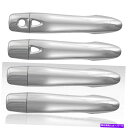 N[Jo[ 2014-20194̃hAnhJo[̃ZbgY[O - X}[gL[tN Set of 4 Door Handle Covers for 2014-2019 Nissan Rogue - Chrome w/Smart Key