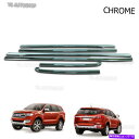 クロームカバー Ford Everest SUV 2.2 3.2 2016 17のラインウィンドウシルChrome 4ドアカバートリム17 Line Window Sill Chrome 4 Door Cover Trim For Ford Everest Suv 2.2 3.2 2016 17(2)