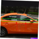 クロームカバー マツダのステンレス鋼の窓の成形柱販売カバートリム2019-21 Stainless Steel Window Molding Pillar Sill Cover Trim For Mazda 3 Axela 2019-21(2)