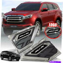 クロームカバー サイドベントカバークロムブラックすべての新しいisuzu mu-x mux 2021-2022 LS SUV Side Vent Cover Chrome Black For All New Isuzu MU-X MUX 2021-2022 LS Suv(2)