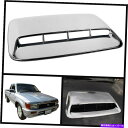 クロームカバー フロントボンネットフードスクープカバートヨタハイラックスマイティX RN85 MK3 89-97のクロム FRONT BONNET HOOD SCOOP COVER CHROME FOR TOYOTA HILUX MIGHTY-X RN85 MK3 89-97